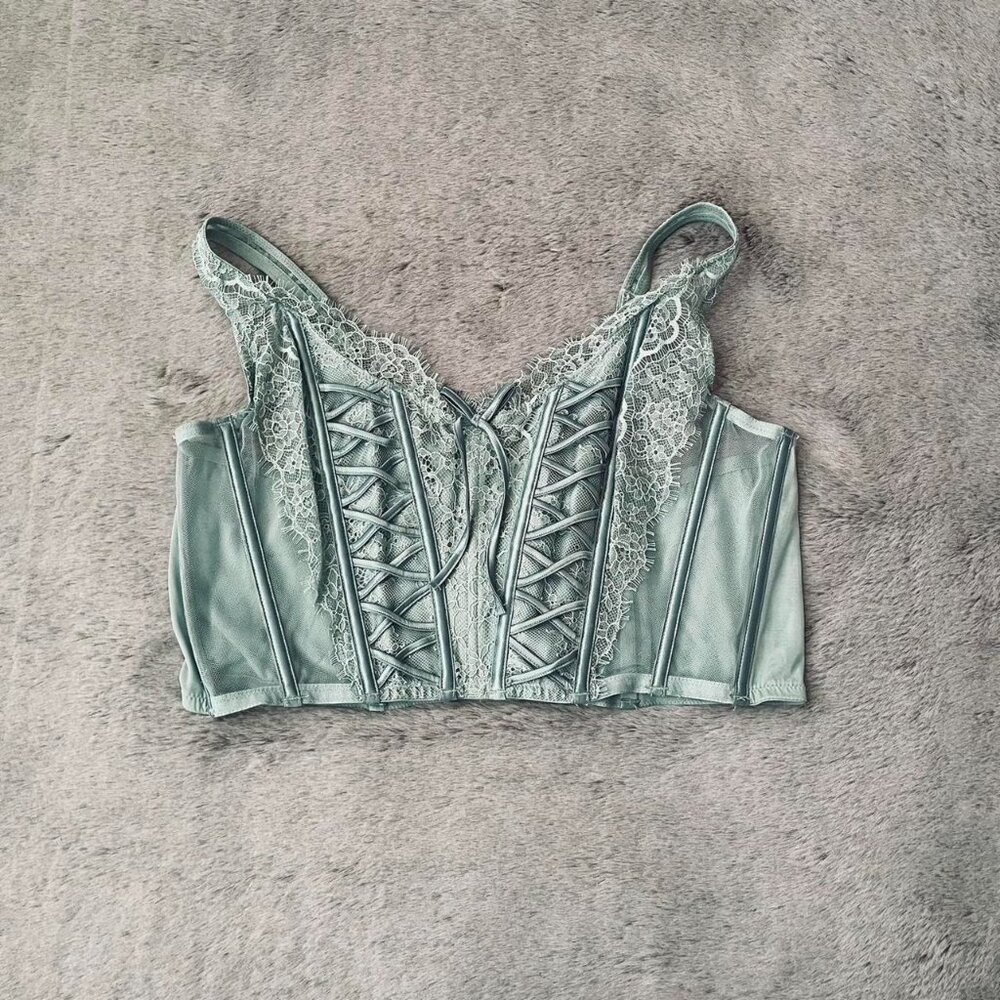 NWT Victoria Secret dream angels lace-up corset - Picture 1 of 8